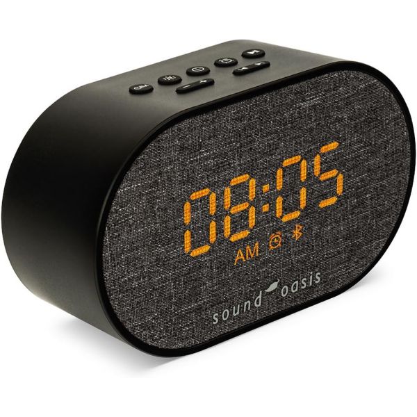 Sound Oasis 사운드 오아시스® 블루투스 <b>이명</b> 시스템® 알람 시계 - 더 나은 수면 관리 및 마스크 를 위한 30가지 내장 친화적인 조명 여행 BST-150T