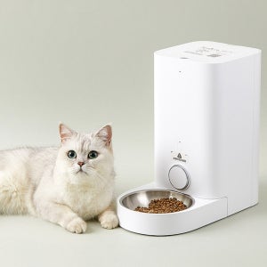 펫킷 프레쉬 엘리먼트 고양이 자동급식기 미니 스틸 2.8L 스마트 어플연동