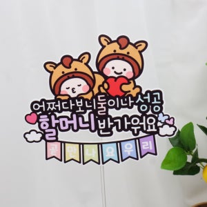 쌍둥이 말띠 임밍아웃 토퍼 부모님 26년생 출산 임신테스트 임신공개 케이크꾸미기
