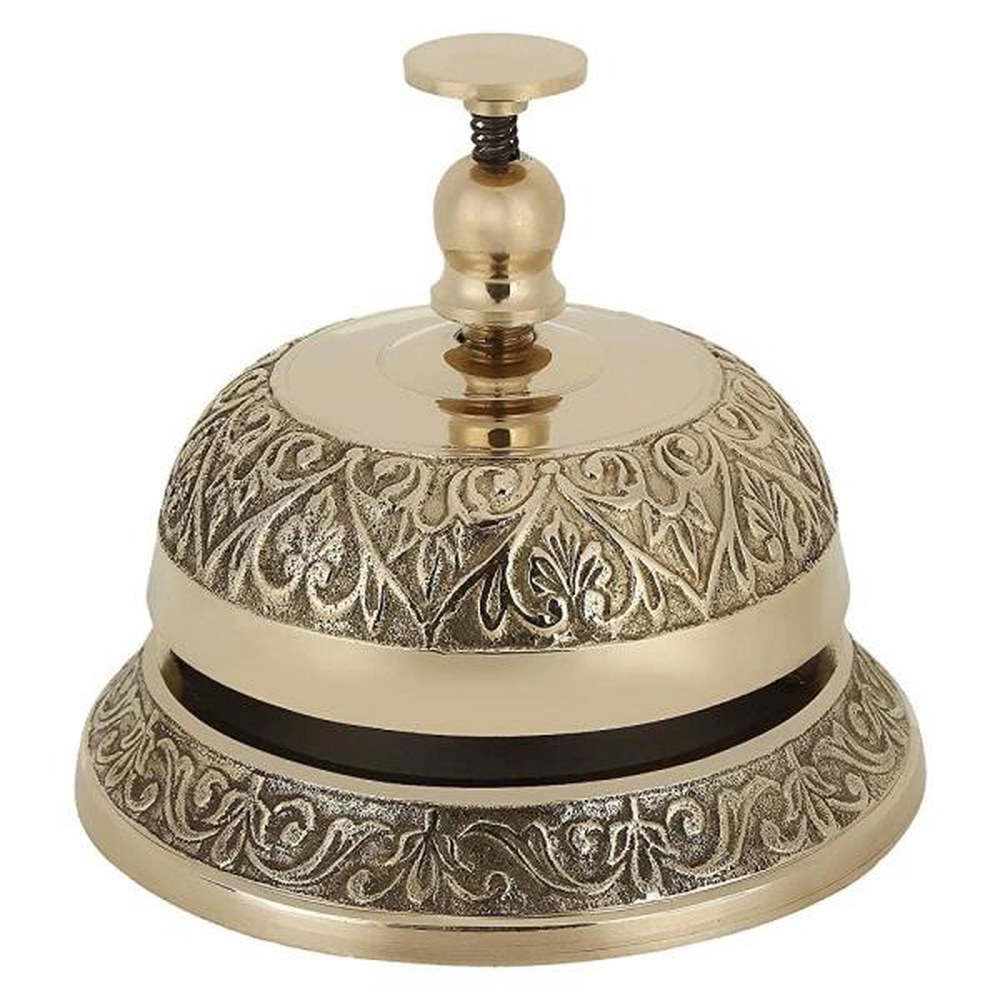 Zap Impex 데스크 메탈 Decor ASMR 인테리어 빈티지 호출벨 디너 콜벨 다운튼 빌리지 귀족 식벨