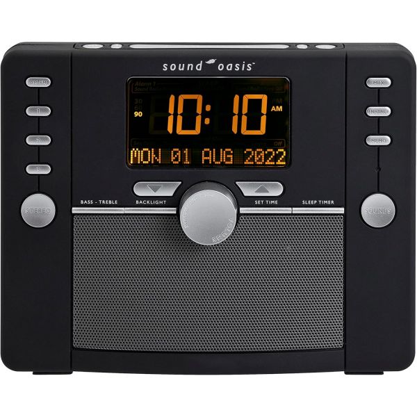 Sound Oasis 사운드 오아시스 디럭스 블루투스 수면 <b>이명</b> 머신 세계 최고의 백색 소음기 개선 관리 시계 라디오 288