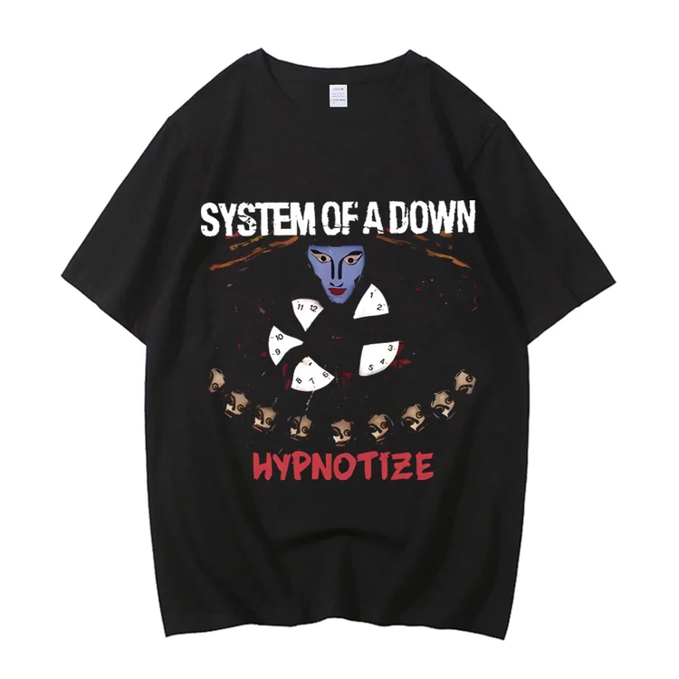 쿨티 시스템 오브 <b>다운</b> Tshirt Shirt Men 고품질 T 90s 커버 앨범 음악 대
