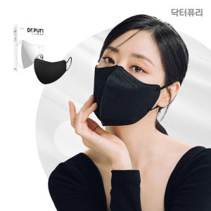 닥터퓨리 KF94 비키 새부리형 황사마스크 M(중형), 블랙, 30개