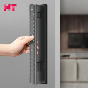 현대HT 지문인식 디지털도어락 핸들고정형 즉시잠김 현관문 설치 TDL-A5001F