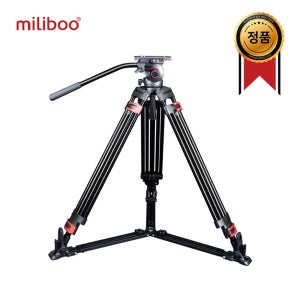 밀리부 MTT609A 알루미늄 비디오삼각대 카메라 방송용 유압식헤드 2중잠금 탈부착 스프레더