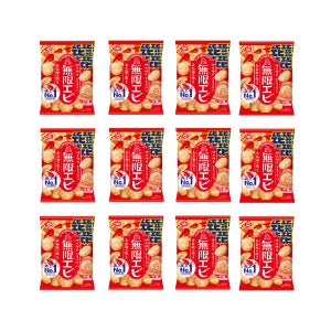 카메다제과 무겐에비 무한새우 일본 센베이 과자 58g, 12개
