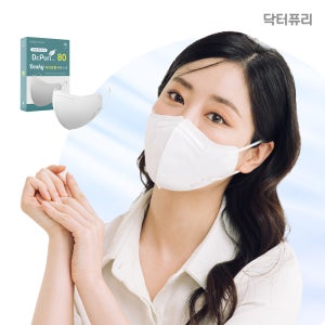 닥터퓨리 KF80 비키 새부리형 황사 방역용마스크 중형, 화이트, 30개
