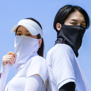 모그라미 자외선 차단 마스크 쿨 얼굴 햇빛 가리개 여름 UV 골프 러닝 자전거 스마트템프