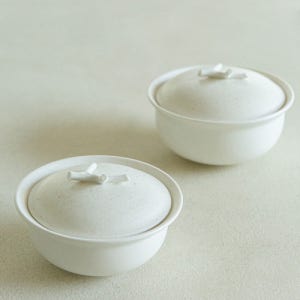 국내산 1인 뚜껑공기대접세트 밥공기 국그릇 핸드메이드 도자기그릇