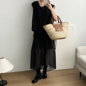 [일부당일] 아웃핏 노아 원피스 시어 레이어드 나시 원피스 (2c)