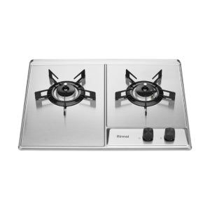 [더 빌트인] 25년형 고화력 2구 실버 가스쿡탑(건전지타입) CPBS201DJ