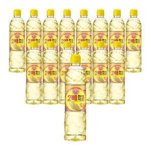 오뚜기 2배 현미 식초 900ml, 15개