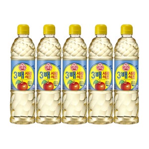 오뚜기 3배 사과식초 900ml, 5개