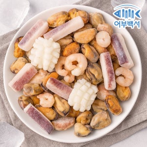 어부백서 소분 해물모듬 해물믹스 300g 5팩 총1.5kg 솔방울오징어