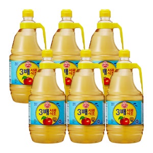 오뚜기 3배 사과식초 1.8L, 6개