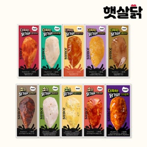 소스 통살 닭가슴살 맛보기 10종 100g, 30개