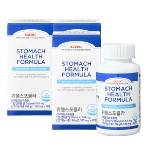 GNC 위헬스 포뮬라 위건강 감초추출물 60정, 3개