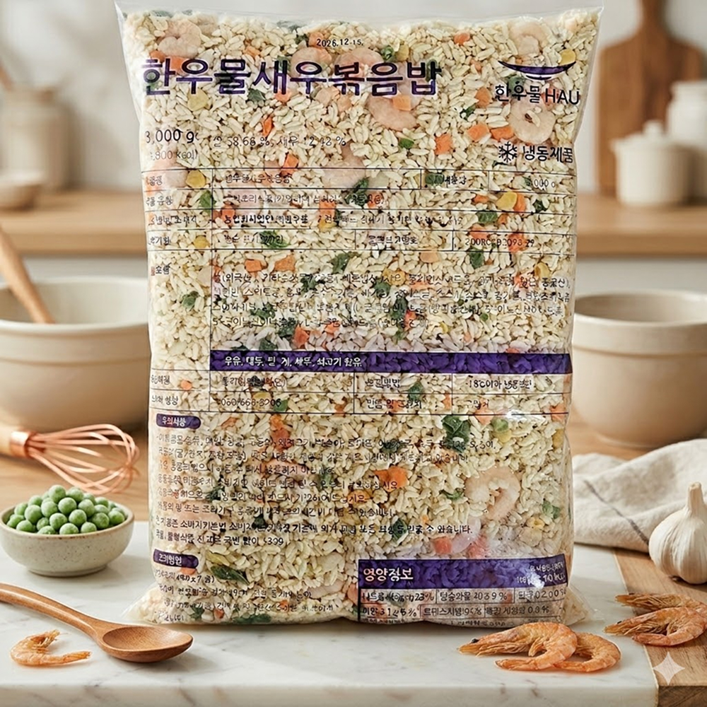 한우물 새우볶음밥 냉동볶음밥 간편 즉석