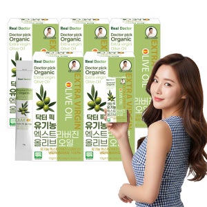 리얼닥터 닥터픽 유기농 스페인 엑스트라버진 공복 올리브오일 100% 150ml, 5개