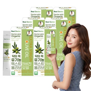 리얼닥터 닥터픽 유기농 스페인 엑스트라버진 공복 올리브오일 100% 150ml, 6개