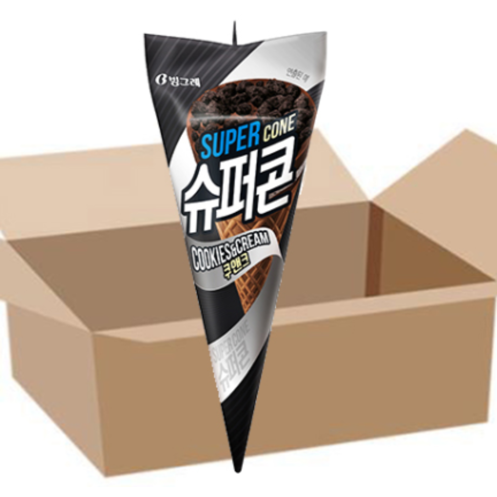 아이스크림 슈퍼콘 쿠앤크 콘아이스크림 간식