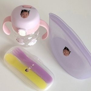 1+1 포토네임스티커 이름방수네임 어린이집 유치원 이름표 스티커 투명UV DTF 엠보 배경없는
