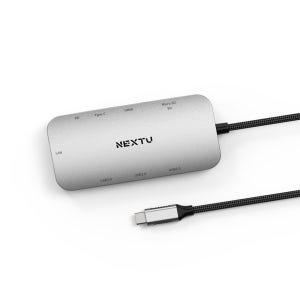 이지넷유비쿼터스 NEXT-2279TCH-PD C타입 USB3.0 9IN1 HDMI 멀티포트 아답터 USB 허브