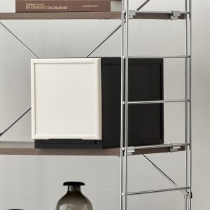 래폴드 서랍장 던블랙 에디션 200x240x420, 1단, 블랙바디 아이보리 캡