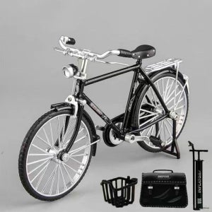 미니어처 빈티지 클래식 자전거 피규어 1:10 스케일 다이캐스트 인테리어 장식 카페 소품