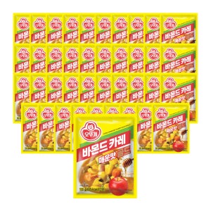 오뚜기 바몬드카레골드 매운맛, 100g, 40개