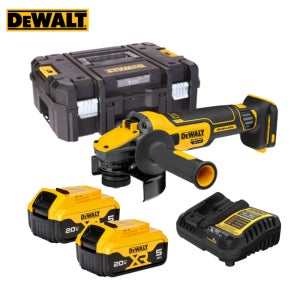 디월트 DCG409P2 20V 125mm 충전 그라인드 5.0Ah 배터리 2개 세트