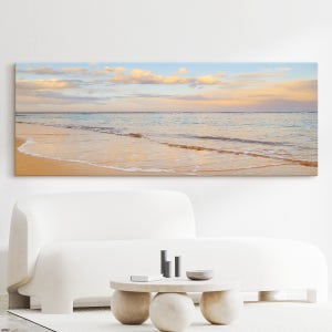 인테리어 대형 그림 액자 바다 윤슬 물그림 감성파스텔와이드A L형 캔버스액자 대형