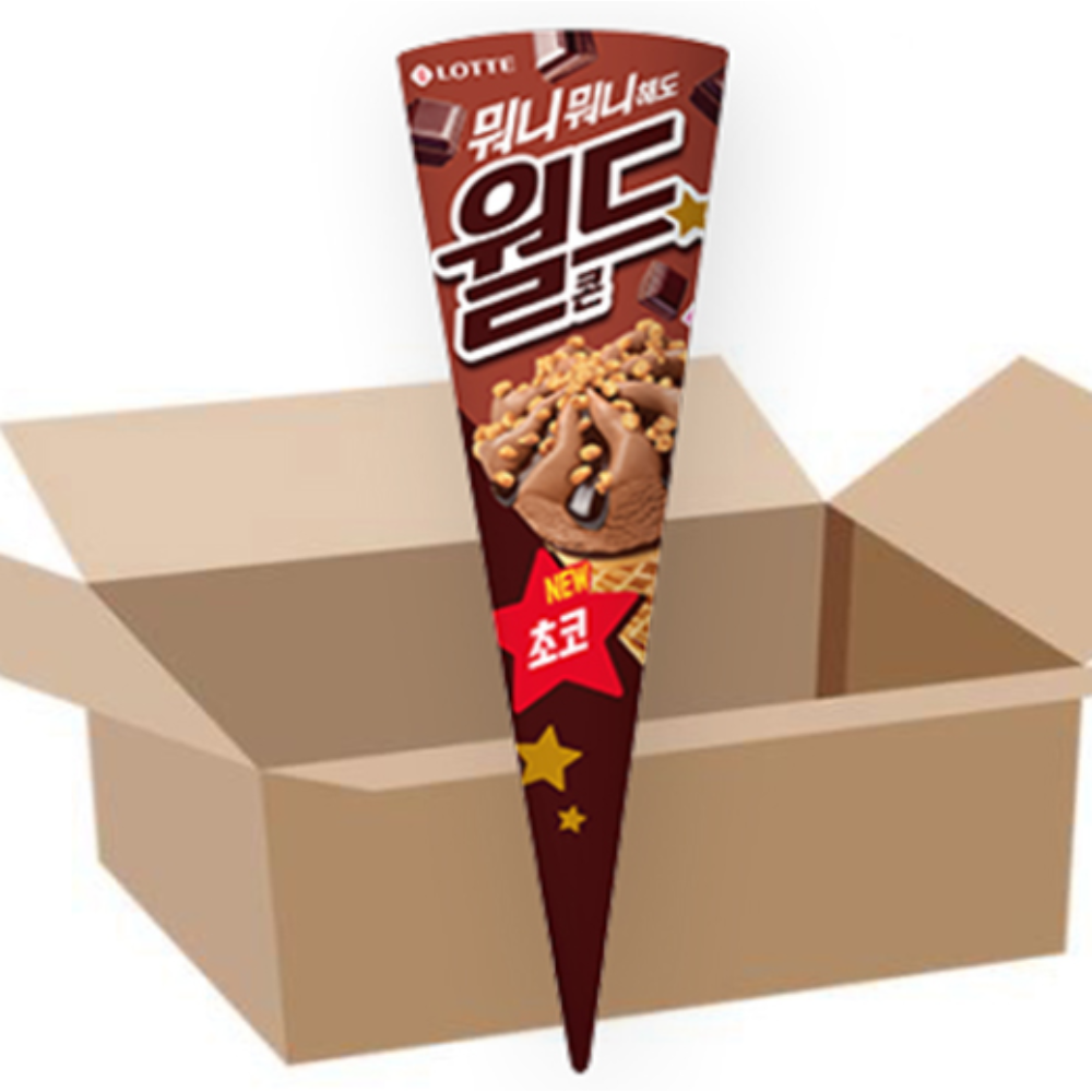 월드콘 초코 콘 아이스크림 간식