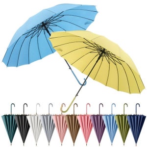 솔리드 장우산 2단우산 자동 경량 고급 대형 우양산 튼튼한 16살대 파스텔