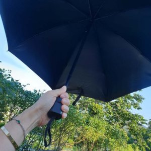 암막 양산 3단 작은우산 우산 자외선차단 화이트 UV 블랙 수동