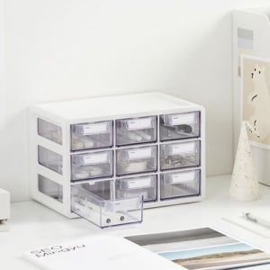 UP 시스템 멀티박스 책상 미니 서랍장 데스크오거나이저 데스크테리어 투명 정리함