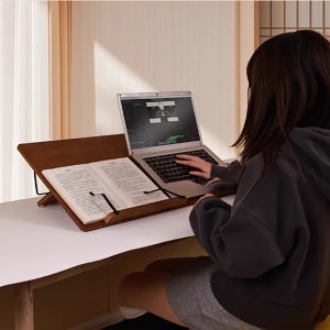 대나무 각도조절 독서대 북스탠드 책받침대 필기용 독서받침대 650mm 대형