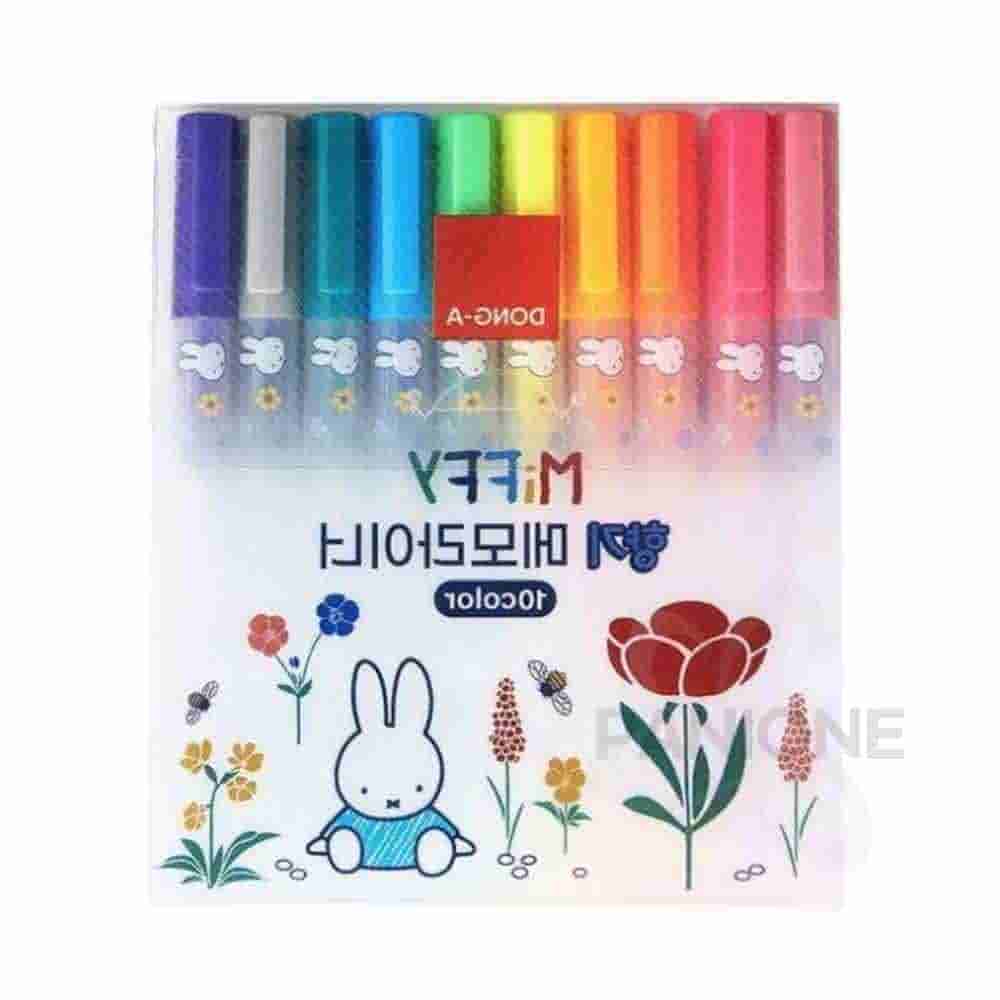 원샵 미피 형광펜 10색 밑줄긋기 형관펜 형광펜세트