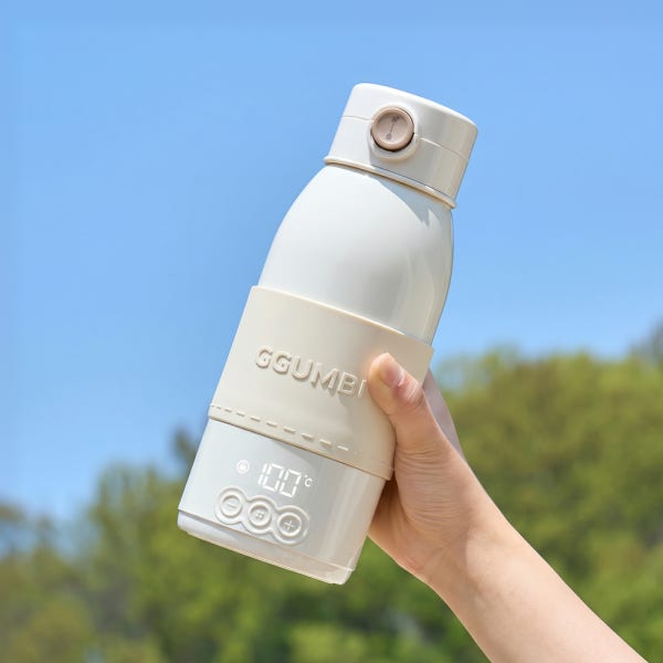 꿈비 휴대용 분유포트 100도가열 무선 전기포트 500ml 여행용