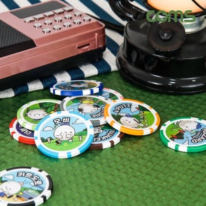 카지노칩 세트 국제규격 숫자칩 - 게임칩 14개입,