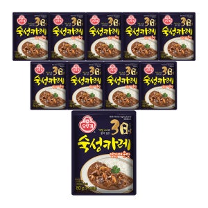 오뚜기 3일 숙성 카레 약간매운맛, 80g, 10개