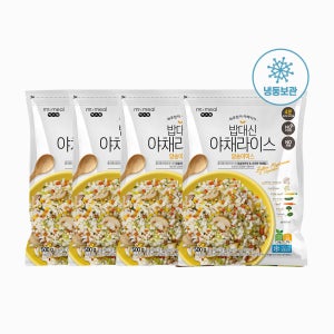 믹스밀 식물성 단백질 양송이믹스 야채라이스 500gx4팩