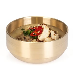 금상첨화 티타늄 이중 국 그릇 대접 탕기 중