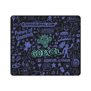 GDEVIL GP350 ULTRA PAD 야광 강화유리 마우스패드