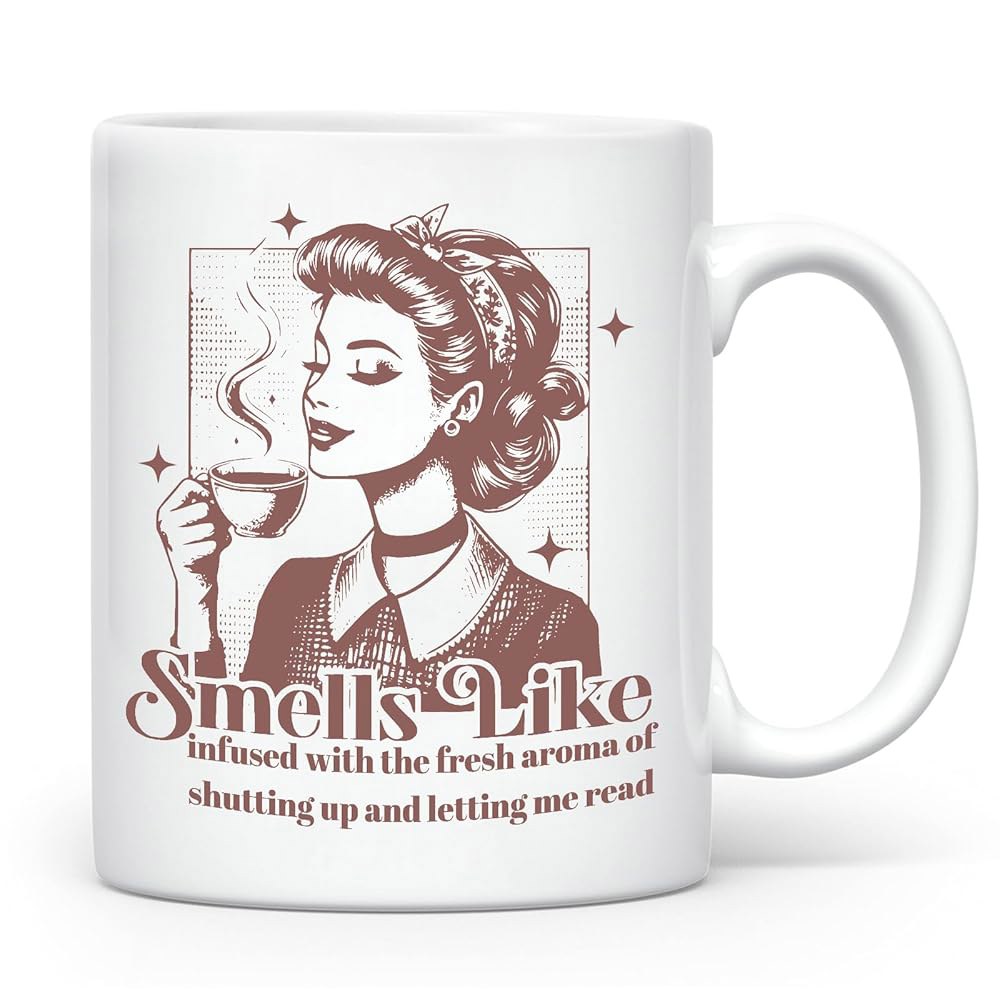 독자 도서관 사서 클럽 액세서리 티글로우 선물 도서 커피잔 책잔 Book Mug