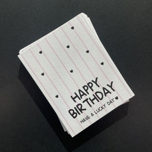 하트패턴 포장카드 생일 축하선물 답례품 디저트 꽃집 데코 공방 엽서 직사각 단면 30매