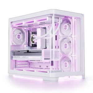 앱코 UD50C 루시드 앰비언트 풀커브드 ARGB BTF (화이트) /어항케이스/미들타워