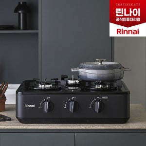 린나이 스탠드 3구 가스레인지 RT-6510 프리스탠딩 건전지타입 린나이공식대리점