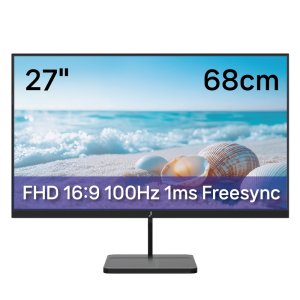 [블루투스스피커 & Npay 런칭 이벤트] 주연테크 V27F100 27 FHD LED PC 모니터 100Hz 1ms 광시야각 프리싱크 슬림베젤 가성비 게임 사무용