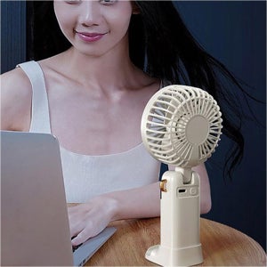 가벼운 강풍 쿨링 5단 핸드 손 선풍기 휴대 용 책상 목걸이 미니선풍기